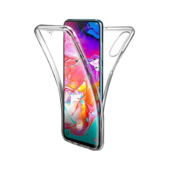 Funda de Silicona 360º para Samsung Galaxy A50 Transparente